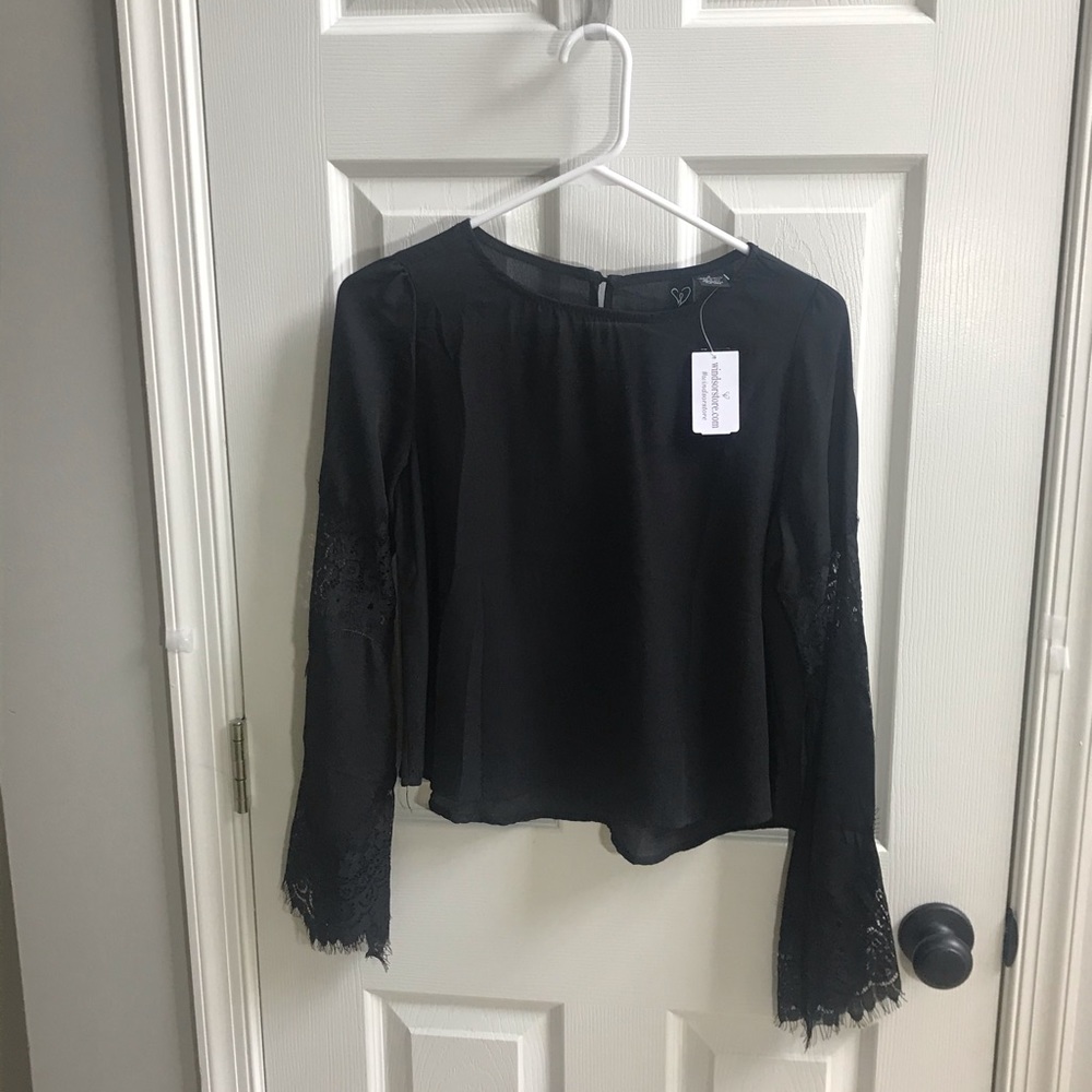 Windsor black long sleeve shirt NWT